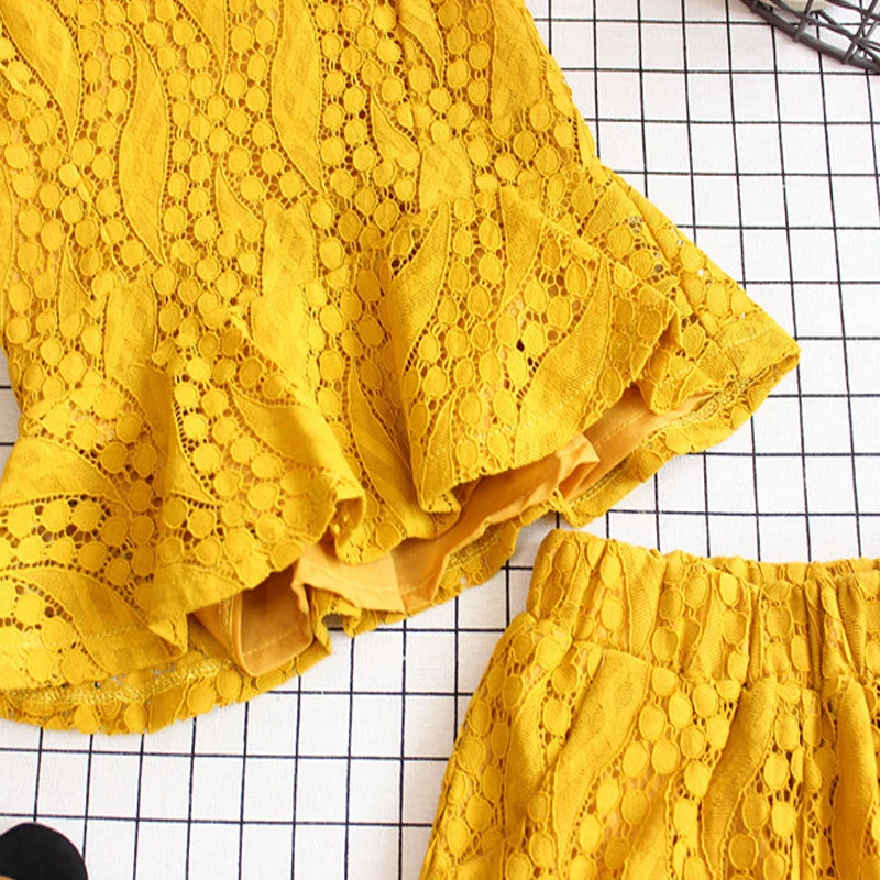 Комплект одежды для девочек Sodawn летняя одежда маленьких новый топ в полоску +