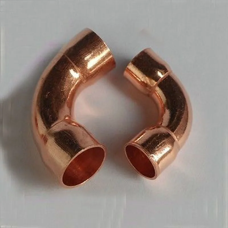 

12.7x0.8mm 90 Degree Elbow Copper End Feed Lond Radius Pipe Fitting Plumbing for gas water oil
