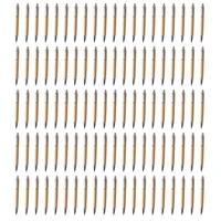 100 pcslot bamboo ballpoint pen stylus contact pen office school supplies pens writing supplies gifts