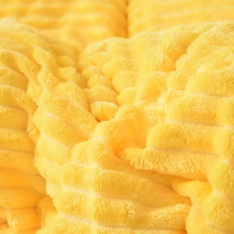 Новый Магический бархат флисовый комплект постельного белья 3/4 шт./компл. полоса