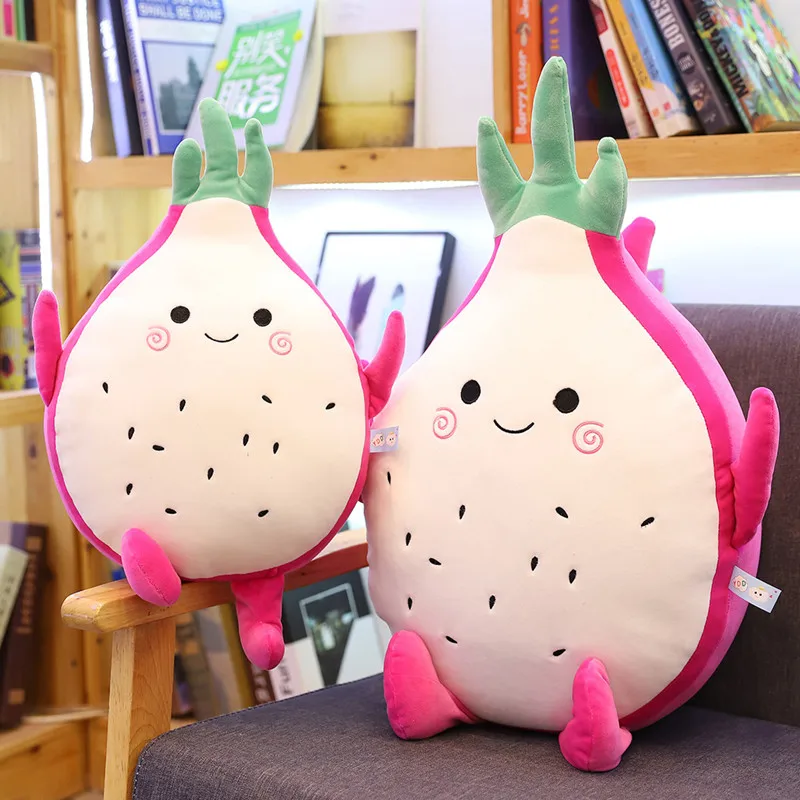 

Down cotton dragon fruit stuffed plush toy large pitaya doll lunch break pillow birthday gift