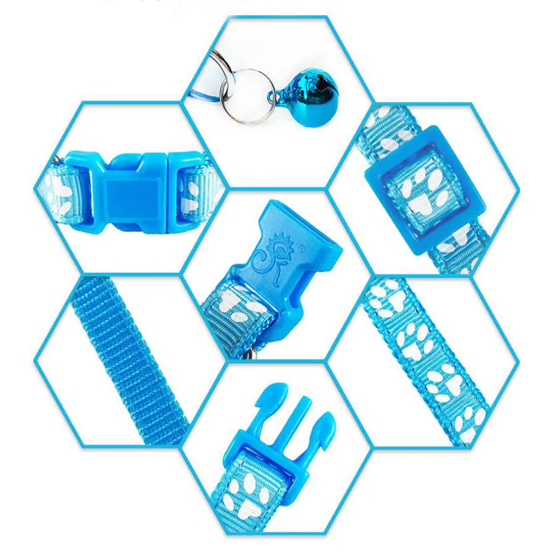 Ошейник для собак и кошек регулируемые пряжки с колокольчиком аксессуары