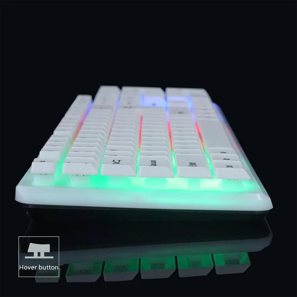 Механические клавиатуры и мышь комплект с светодиодный RGB подсветкой игровая