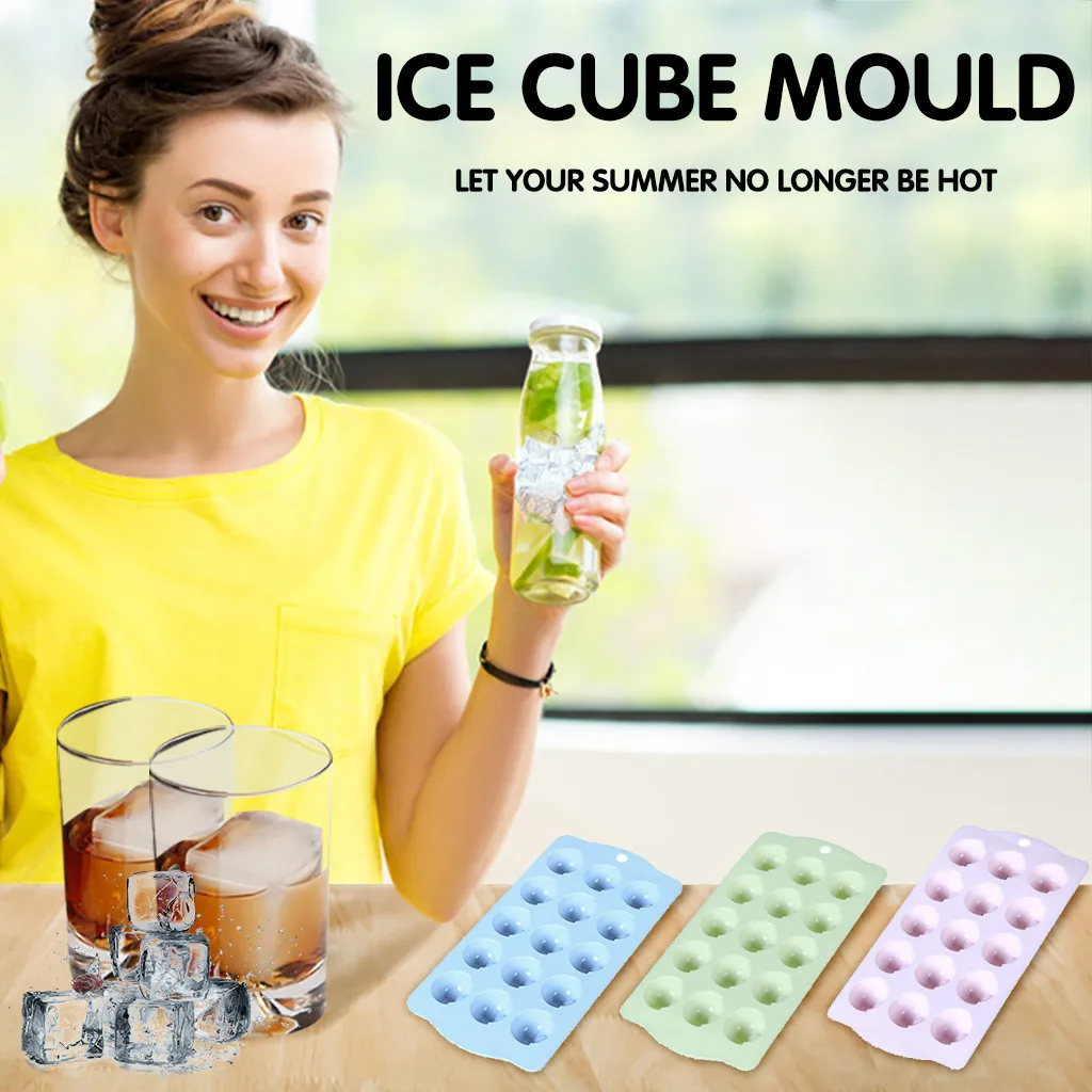 15 креативных форм для льда холодильник сферический лед лоток из мягкого силикона