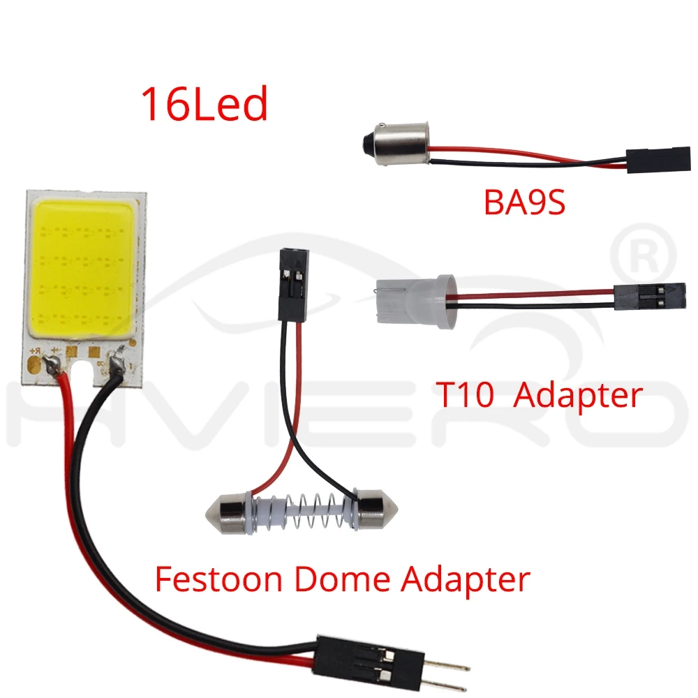 C5W Cob 16 SMD чип белая лампа для чтения Led T10 W5W Автомобильная светодиодная парковочная лампа авто внутренняя панель светильник гирлянда номерные знаки