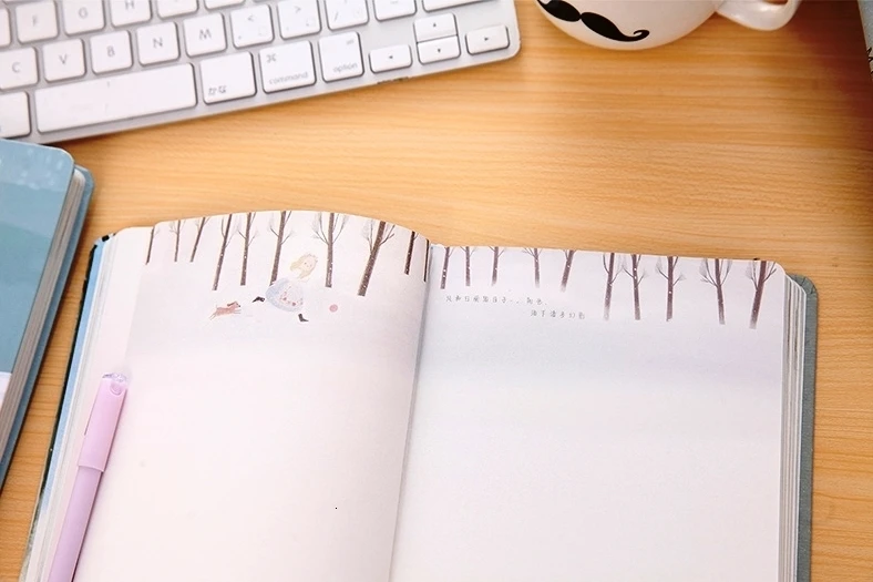 Милый блокнот с твердой обложкой "See u Again", пустая художественная бумага для рисования, Дневник для учебы, канцелярские принадлежности, подарок