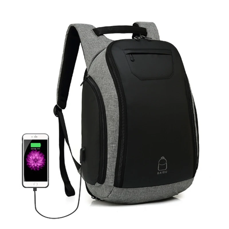 

Anti theft Backpack USB Charge 15.6 Laptop Fashion Multi-function Waterproof Men Backpack 2021 Casual Travel Schoolbag