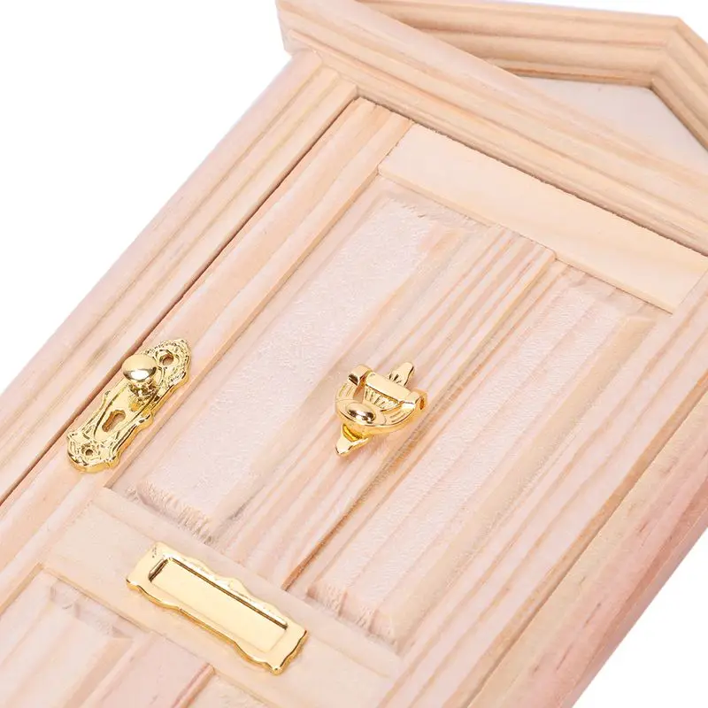 

Miniature Doll Houses Games Toys Wooden Door with Hardware