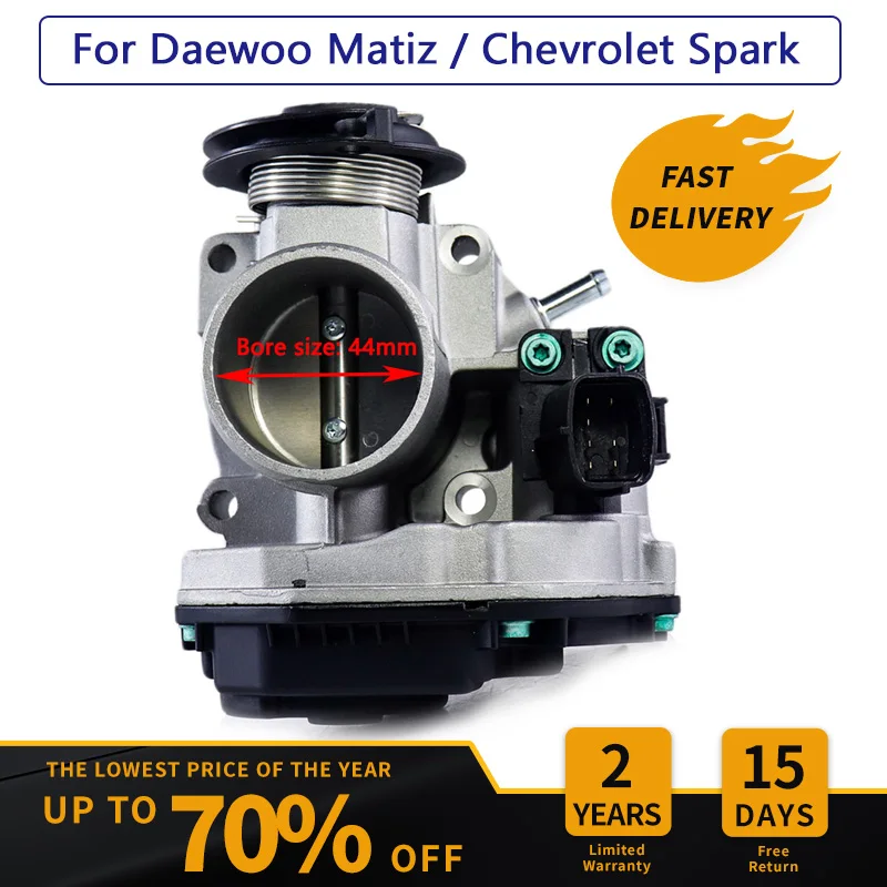 Новый корпус дроссельной заслонки для 2005-2010 Daewoo Chevrolet Матиз Спарк M200 1 0