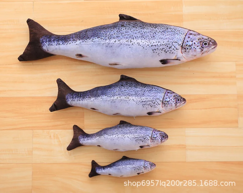 

40CM long pet 3D fish-shaped interactive cat toy pet supplies pet toys seen on TV products