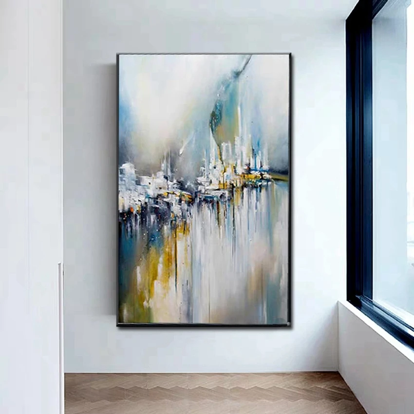 Модное искусство оптовая продажа высокое качество абстрактная картина маслом на