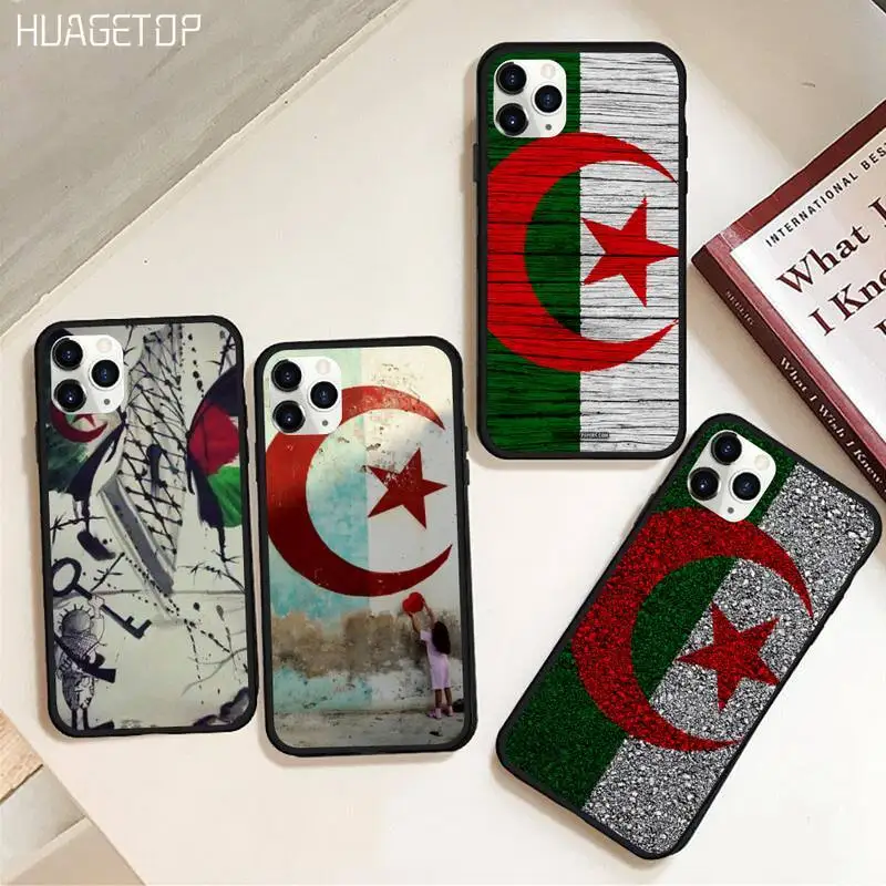 

HUAGETOP Algeria flag Soft Phone Case Capa Rubber for iPhone 11 pro XS MAX 8 7 6 6S Plus X 5S SE 2020 XR case