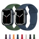 Ремешок спортивный для Apple watch band 44 мм 40 мм 41 мм 45 мм, браслет для iwatch band 42 мм 38 мм, Apple watch 7 6 SE 5 4 3