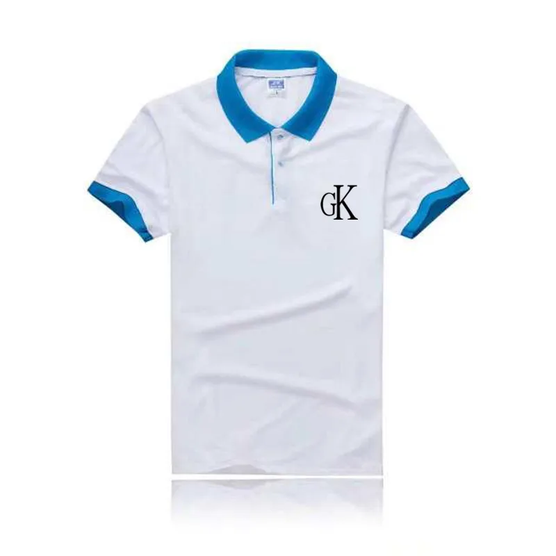 Летняя популярная рубашка поло мужская с коротким рукавом повседневные рубашки