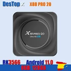 1 шт. 2021 X88 PRO 20 ТВ-приставка Android 11 8 ГБ ОЗУ 128 Гб ПЗУ Rockchip RK3566 8K медиаплеер Google Youtube 1000 м 4 ГБ 32 ГБ