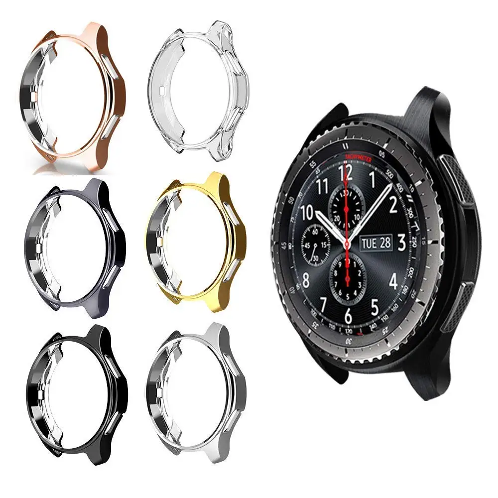 

Чехол для Gear S3 frontier samsung Galaxy Watch 46 мм 42 мм, мягкий чехол с покрытием из ТПУ, универсальный защитный чехол, аксессуары