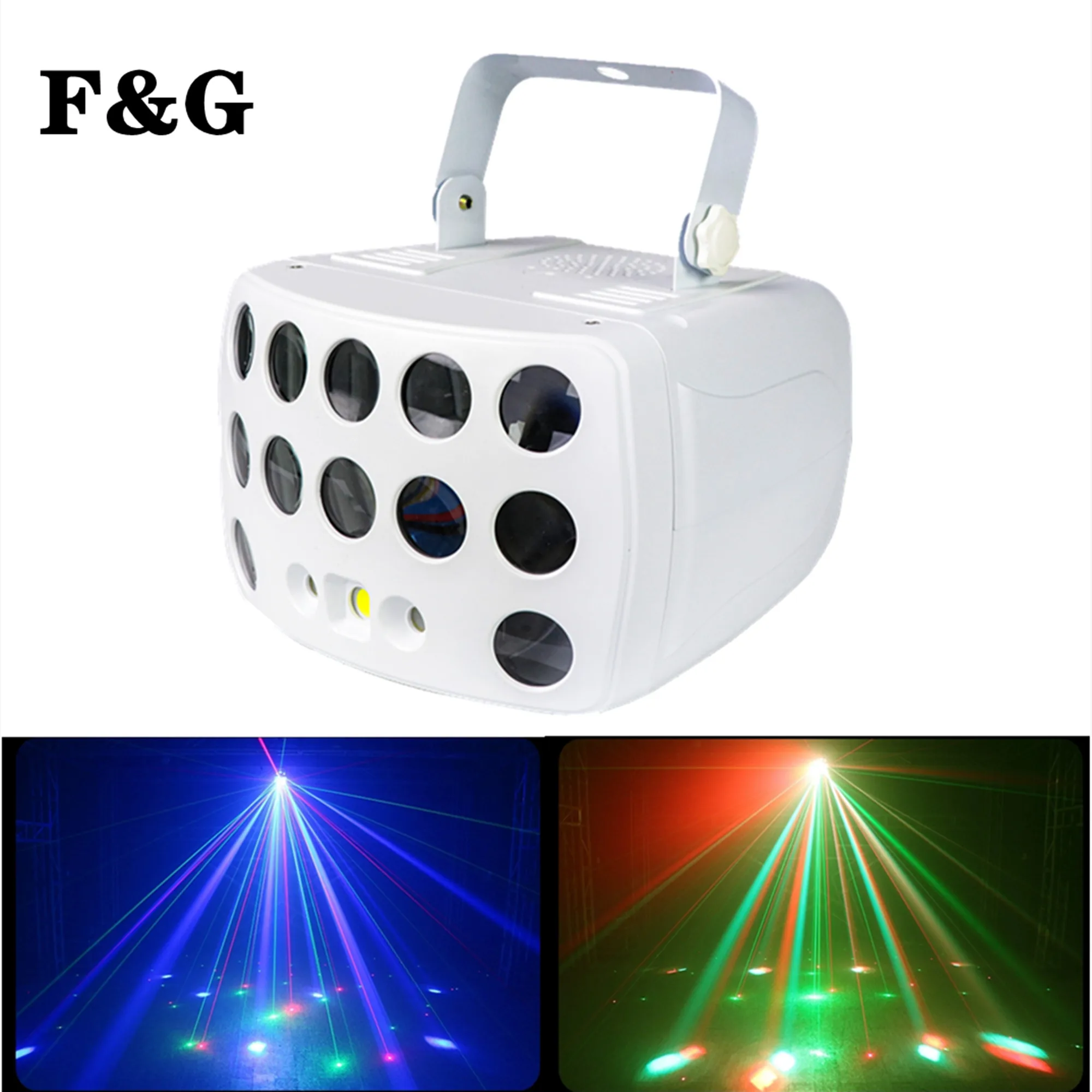 

ALIEN Remote Control DMX RGBW LED Laser Strobe Disco DJ Beam Spot Stage Lighting Effect Party Dance Club Wedding Butterfly Light