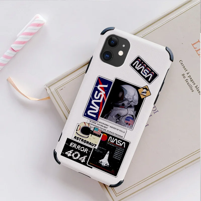 

Soft Astronaut Cartoon Case For iPhone 12 Pro Max 11 X XS XR XSMAX SE2020 8 8Plus 7 7Plus 6 6S Plus Liquid Silicone Cover