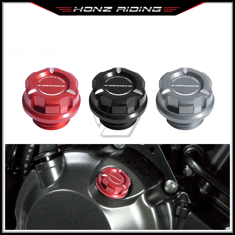 

For Honda CB500X 2013-2021 Motorcycle Engine Oil Cap Bolt Screw Filler Cover