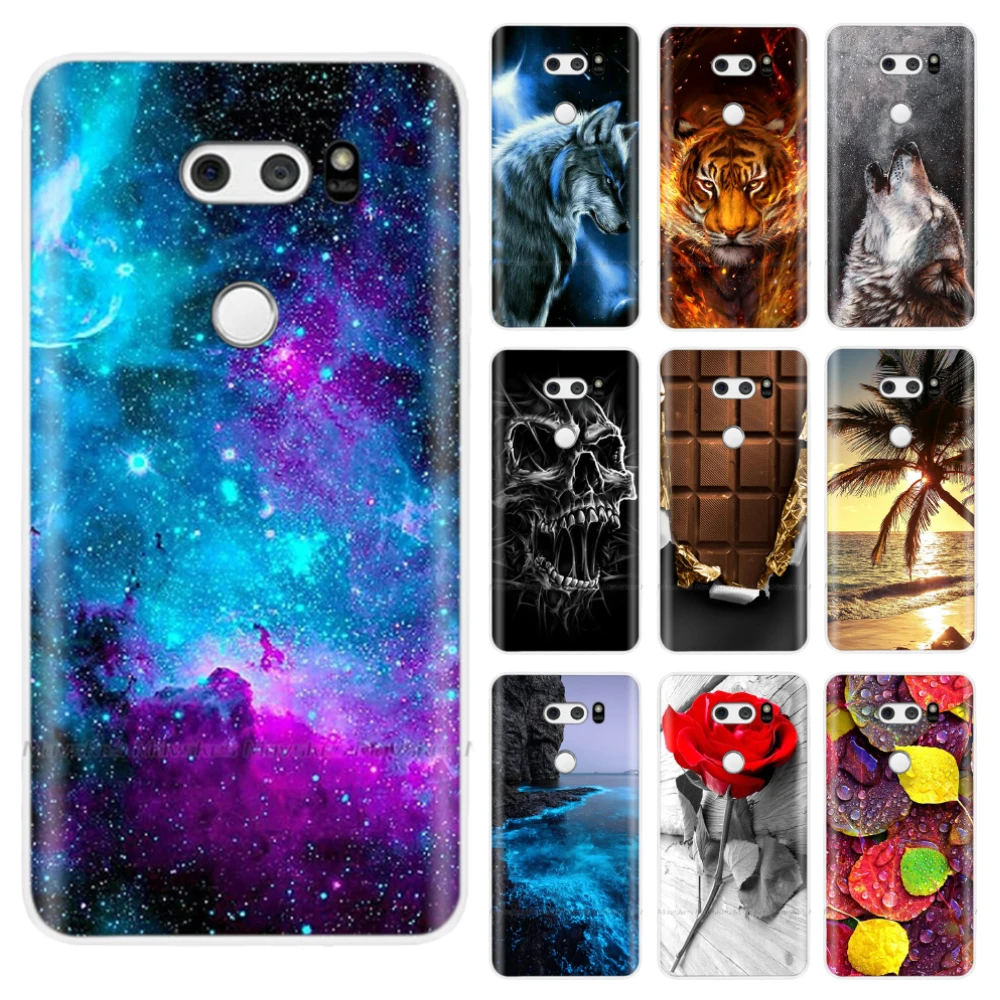 

Silicon Cover for LG V30 Case Soft TPU Back Cover Phone Cases for LG V30S Bumper Cover for LG V30S V 30 V30S+ Phone Shell Coque
