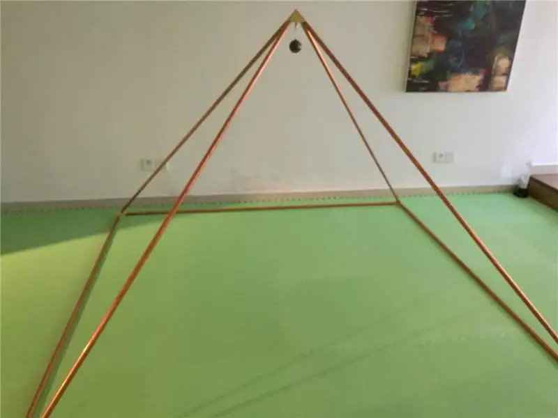 Giza meditation pyramid bracket cosmic energy receiver purple copper tube series | Instrument Parts & Accessories
