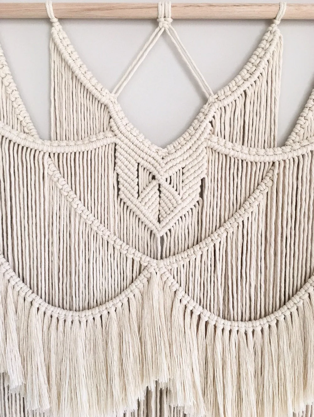 Большой гобелен из макраме настенный геометрический художественный Настенный