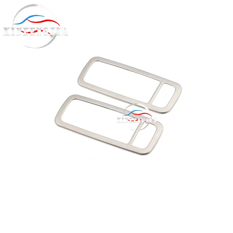 

For Audi Q5 09-17 2x Stainless Interior Rear Reading Light Lamp Frame cover trim