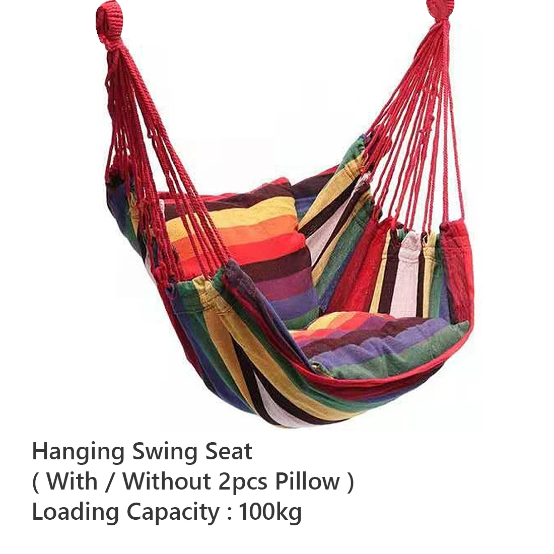 

Hammock Chair Swing Chair Seat Adults Kids Hanging Chair Furniture Hammock for Travel Camping Outdoor Garden Hammock