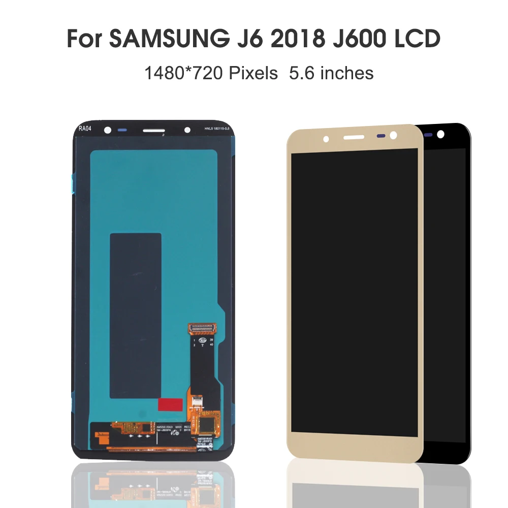 5,6 ''Супер AMOLED lcd для samsung Galaxy J6 J600F J600 J600Y J600FN/ds дисплей сенсорный экран в сборе