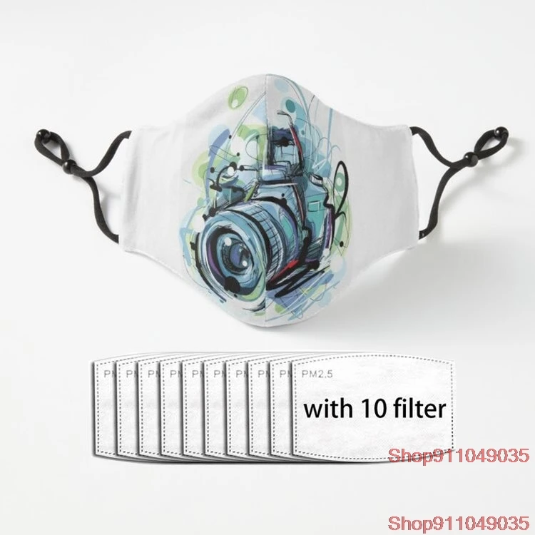 

Photography t shirt New Protective Kid Mask Washable Clear Face Mask Cute Hanging Ear Mask Outdoor Riding Mask