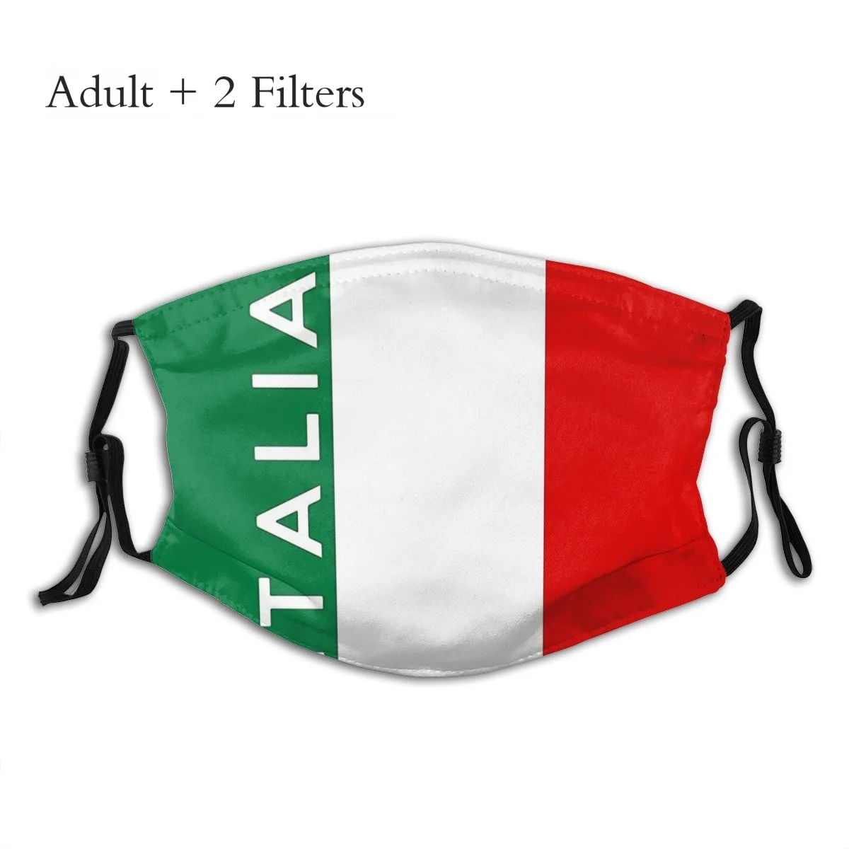 

Italian Protection Masks Italia Flag New Trend Cotton Masque Hipster Windbreak With PM2.5 Filters