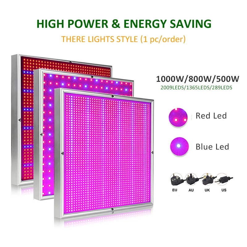 Фитолампа светодиодная полного спектра для выращивания растений 1000 Вт 800