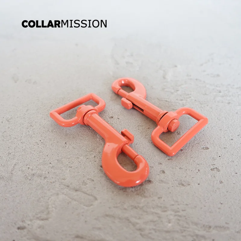 50pcs/lot Metal red orange colored baking paint dog clip hook durable and strong swivel zinc alloy Diy accessories CPK25R | Дом и сад