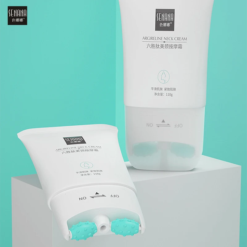 

Six Peptides Lifting Firming Roll Wheel Neck Cream Hyaluronic acid V-shaped Massage Body Cream Moisturing Anti-Wrinkle Skin Care