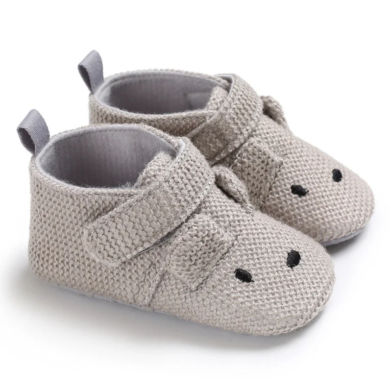

Baby newborn 15-month-old Slide child shoes fashion bear cartoon animal boots warm soles soft mesh shoes warm shoes