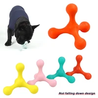 rubber dog chew toy with not falling down design bite resistant dog interactive toys wearable pet products for large medium dogs