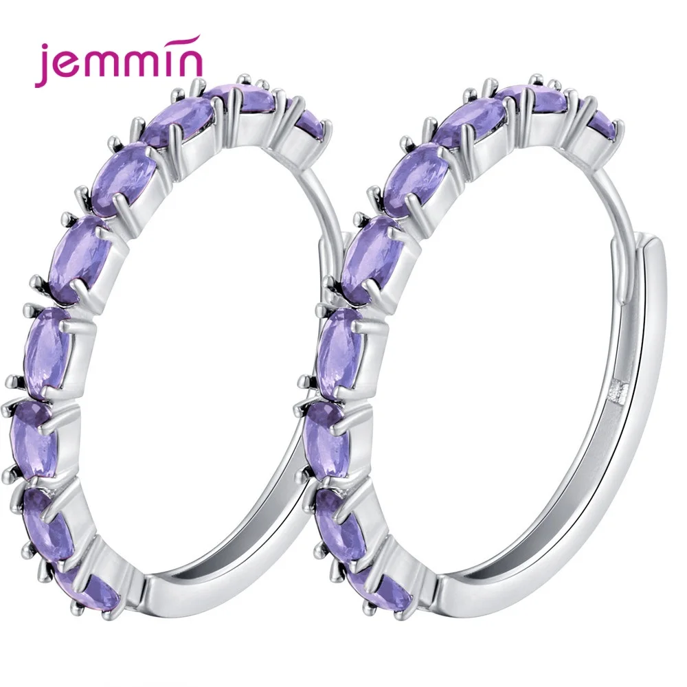 Простые милые маленькие серьги Обручи для девочек пусеты в стиле бохо с радугой