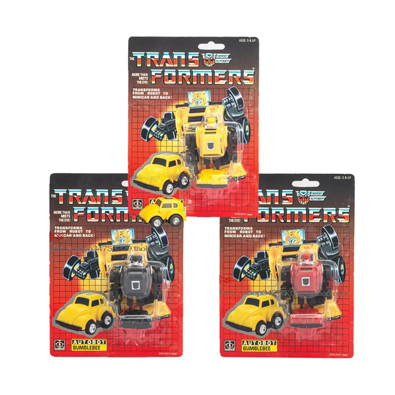 Игрушки-трансформеры KO version G1 reedition Big Wasp с нагревательным желтым/черным/красным