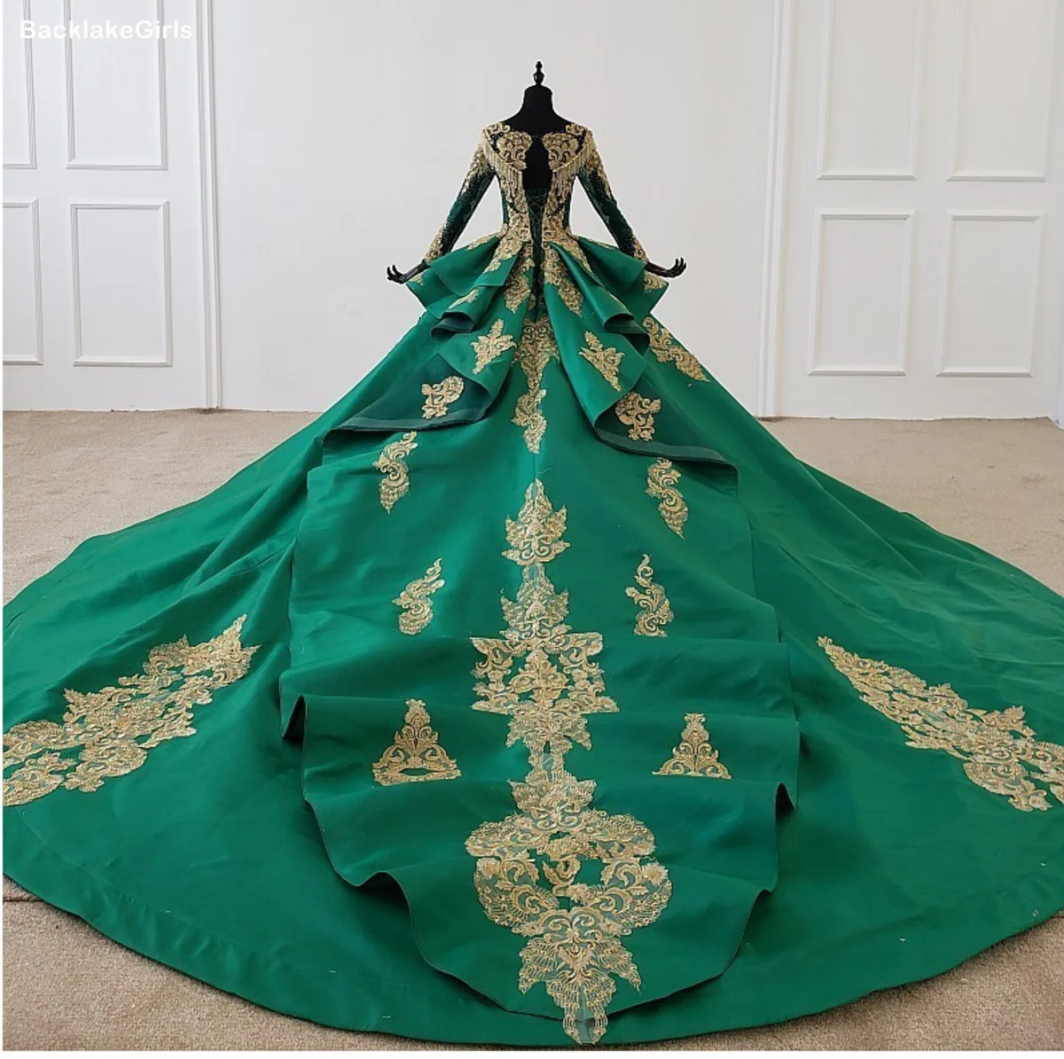 Дешевые Свадебные платья с бесплатной доставкой круглым вырезом длинным рукавом