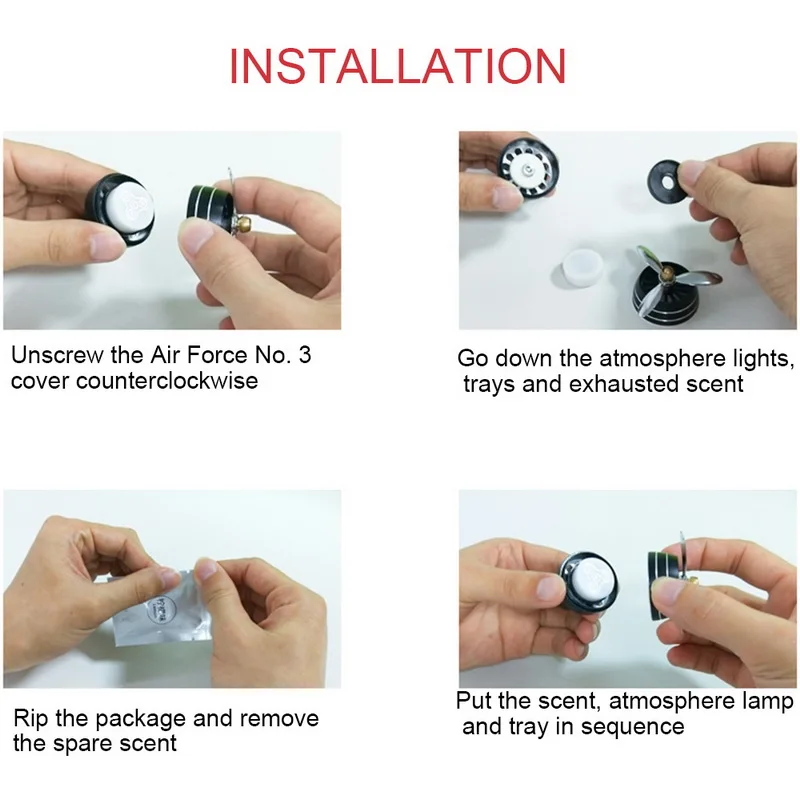 Автомобильный освежитель воздуха флакон духов Авто диффузор светодиодный