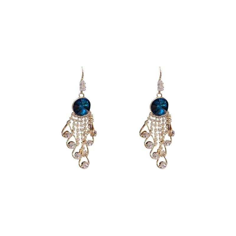 

Ladies new long tassel retro earrings high fashion earrings