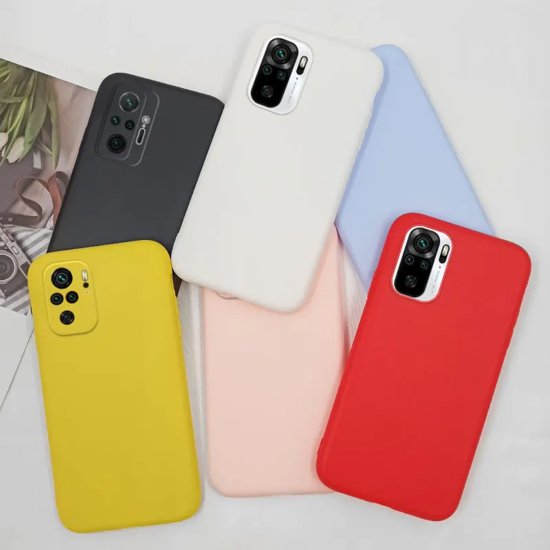 Желтый чехол для Xiaomi Redmi Note 10 Pro S Note10 фиолетового и черного цвета из ТПУ