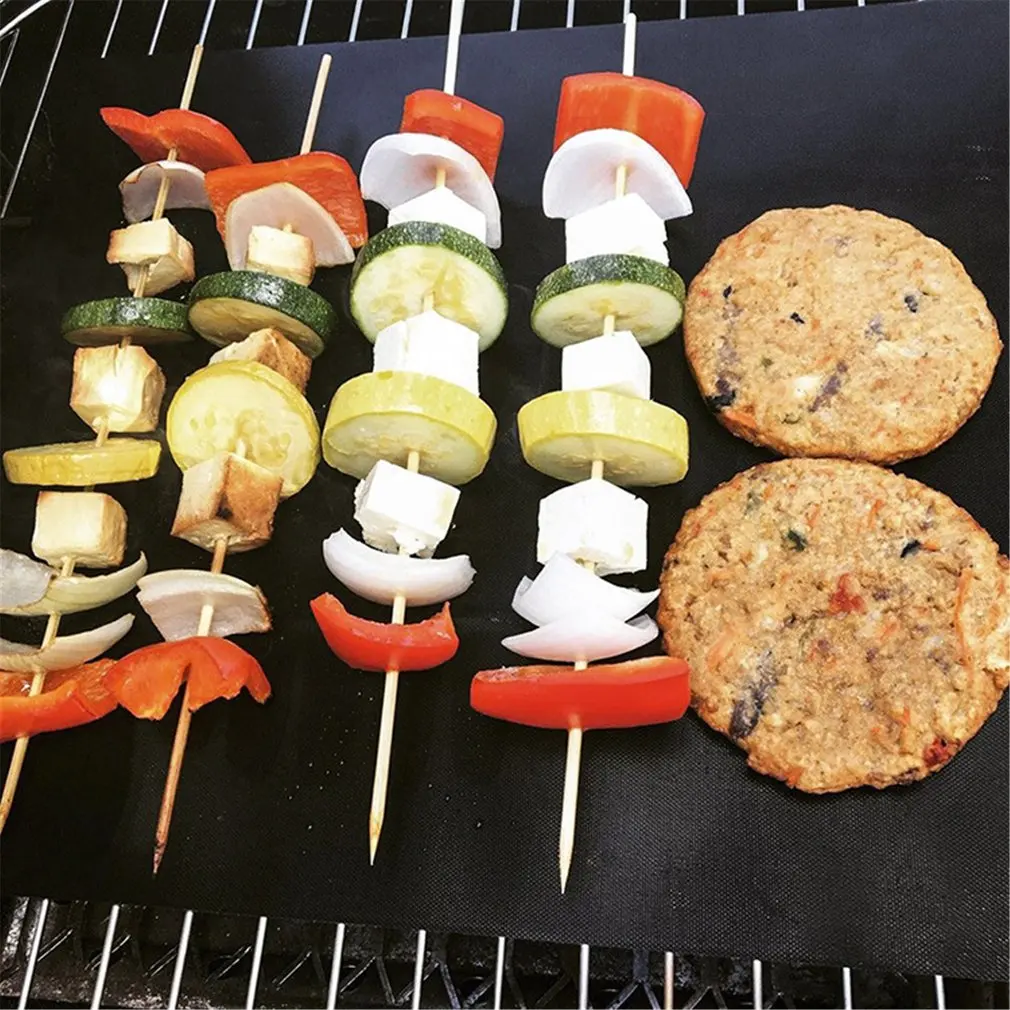 Антипригарный коврик для барбекю из стекловолокна низкоуглеродистая стальная