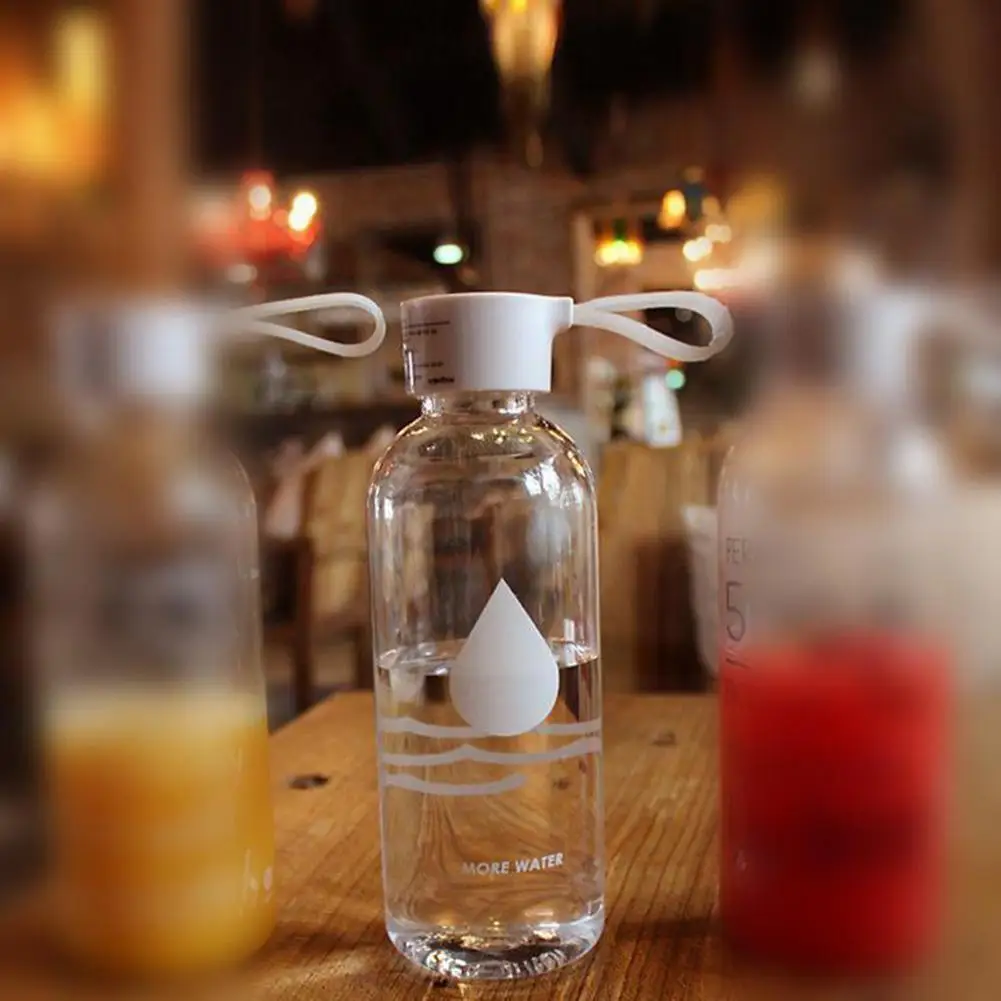 500 мл портативная стеклянная ПК Спортивная дорожная бутылочка для питья