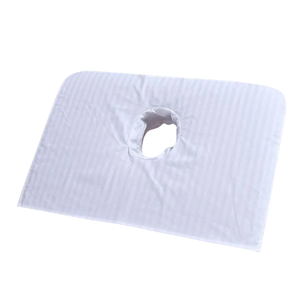 

50x70 см отель массажная кровать секционные атласные ленты Полотенца для ухода за кожей лица дыхание отверстие спа для массажной кровати крыш...