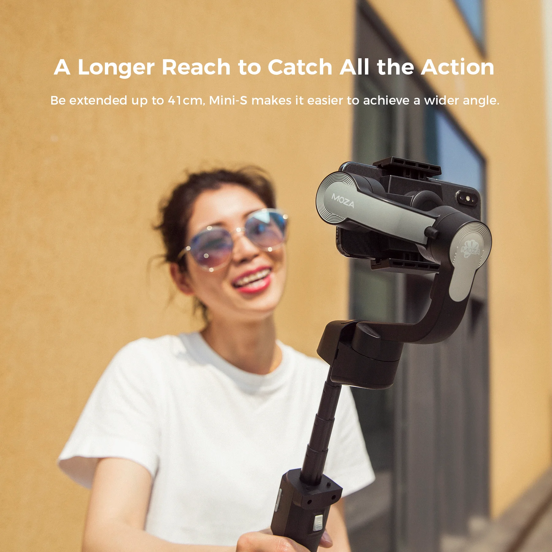 

Moza Mini-S Foldable Pocket-Sized 3-Axis Handheld Gimbal Stabilizer for iPhone X XS Max GoPro VS Mini-Mi Feiyu Vimble 2