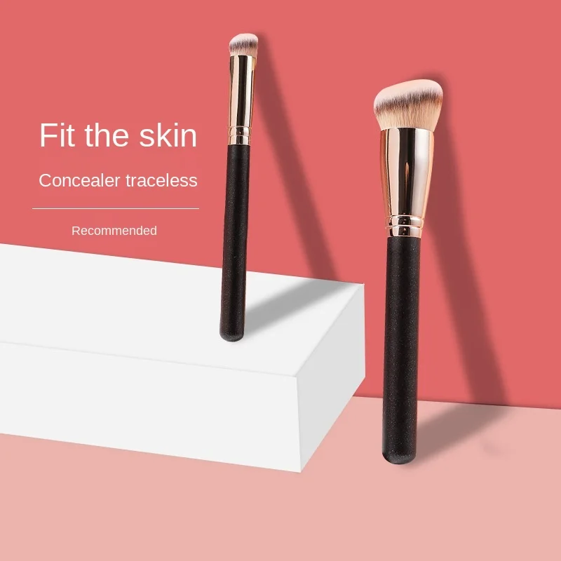 

Makeup brushes, Foundation brush, Concealer brush, no brush marks, no powder, novice soft hair makeup brush