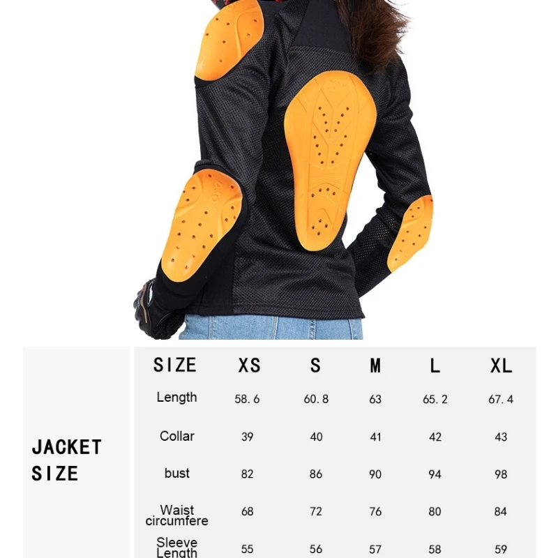 Куртка женская мотоциклетная сетчатая дышащая верхняя одежда для езды на