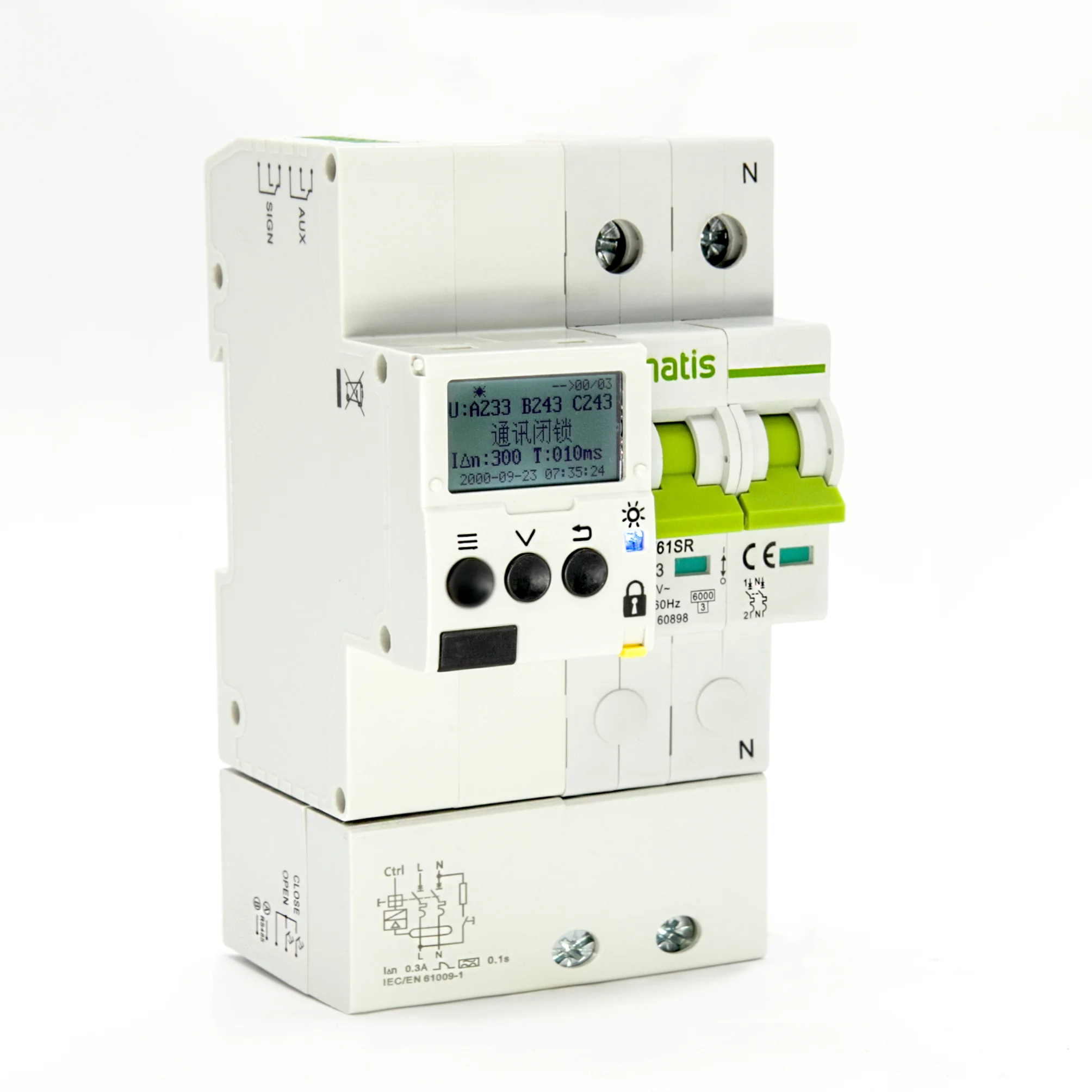 

matismart MT61SR 2P 63a earth leakage protection breaker with relay timer