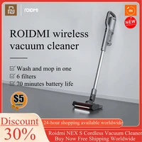 mijia original roidmi nex s xiaomi wireless vacuum cleaner hand held suction and drag all in one household powerful long battery